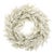 Snowy Flocked Pine Wreath 24"D For Sale