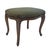 Vintage Low Stool French Louis XV Style Bench Green Velvet Carved Wood This elegant French Louis XV-style stool features...
