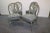 Mid-Century Modern Mid Century Bamboo Grey Side Chairs - Set of 4 For Sale - Image 3 of 8