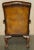 Pair of Antique Heavily Carved Hand Dyed Brown Leather Throne Armchairs For Sale In Dallas - Image 6 of 18
