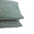 Gp & J Baker Glanville in Teal Lumbar Pillow Cover - 12" X 20" Teal and Gray Geometric Weave Cushion Case For Sale In Portland, OR - Image 6 of 6