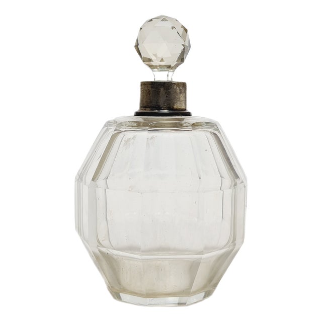 Art Deco Crystal Carafe, Denmark, 1930s For Sale