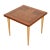 Mid-Century Modern Walnut Marquetry Top Accent | End Table 18″ Square For Sale - Image 3 of 6