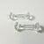 Glass 1980s Vintage Hollywood Regency Chippendale English Crystal Knife Rests After Ralph Lauren - Set of 6 For Sale - Image 7 of 9