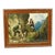 Antique Oil Print With Dramatic Poacher Scene After Josef Ringeisen For Sale