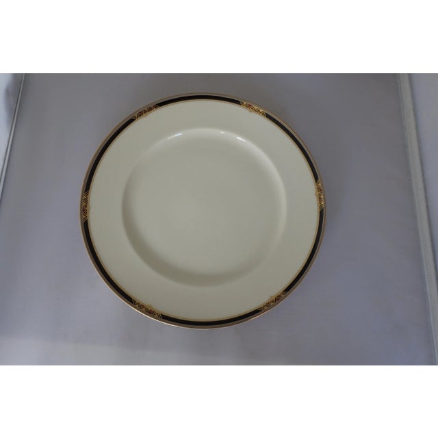 Art Deco Porcelain Art Deco Design Charger/Dinner Plate For Sale - Image 3 of 4