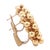 1990s 1990s Vintage Chiampesan 18k Yellow Gold Beaded Earrings - Set of 2 For Sale - Image 5 of 9