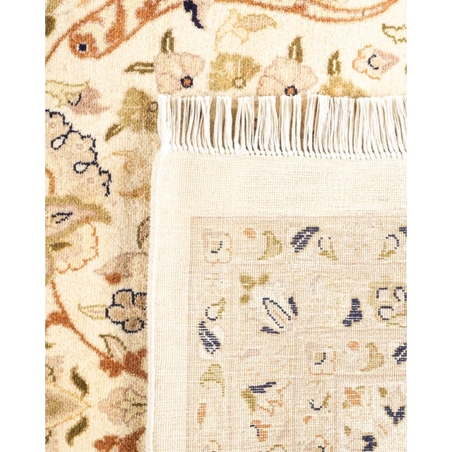 2000 - 2009 Mogul, One-of-a-Kind Hand-Knotted Area Rug - Ivory, 9' 3" x 12' 5" For Sale - Image 5 of 8