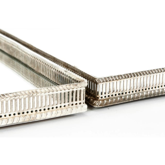 Early 20th Century English Silver Plated Mirrored Three-Piece Table Plateau / Centerpiece - Set of 3 For Sale - Image 5 of 9