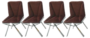 Vintage Dining Chairs, 1970s, Set of 4
