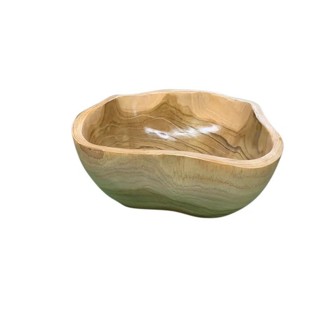 Contemporary Medium Wooden Bowl For Sale - Image 3 of 5