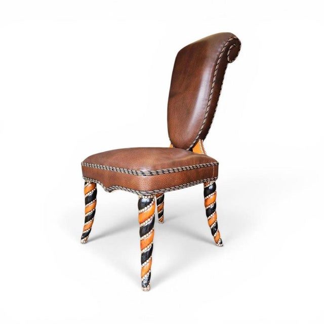 Vintage Leather Chairs, 1980s, Set of 4 For Sale - Image 3 of 16