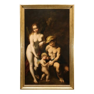 Antonio Allegri, The Education of Love, 1700, Oil on Canvas, Framed For Sale