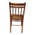 Chestnut 1920's Victorian American Chestnut Cane Seat Side Desk Chair For Sale - Image 8 of 17