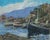 Post Impressionist Ferruccio Piovano, Port of Camogli, Oil on Cardboard, Signed, 1974 For Sale - Image 3 of 9