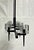 Marian Jamieson "Kellen" Chandelier, Blackened Steel & Murano Glass Style Shades For Sale - Image 14 of 18