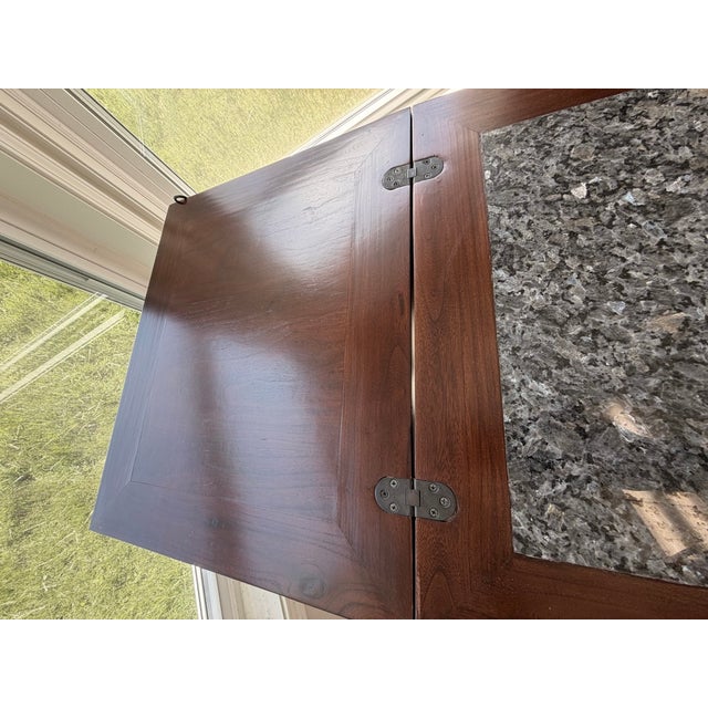 Asian Flip-Top Bar Cabinet For Sale - Image 9 of 15