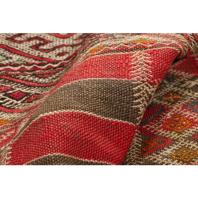 Vintage Zemmour Moroccan Kilim Rug, 03'02 X 16'04 For Sale In Dallas - Image 6 of 11