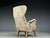 Carl Gustaf Hiort Af Ornäs, Armchair, Fabric, Lacquered Wood, Finland, 1940s For Sale - Image 9 of 10