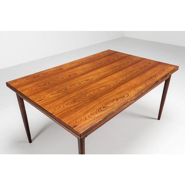 Large Extendable Dining Table in Rosewood by J.L. Møllers, Denmark, 1960 For Sale - Image 10 of 18