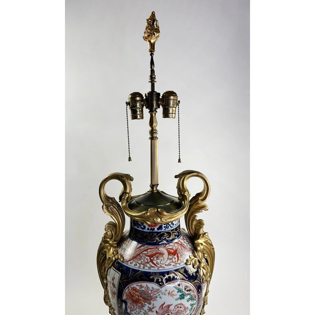 Mid 19th Century Mid 19th Century Continental Porcelain Meissen Urn Lamp For Sale - Image 5 of 7