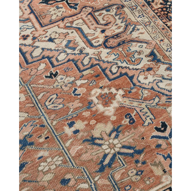 Vintage Heriz Rug 9'2 X 12'11 For Sale - Image 11 of 17