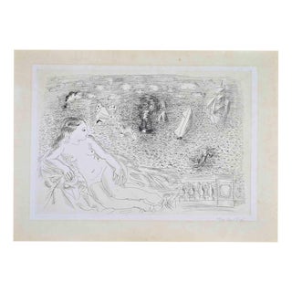 Raoul Dufy, Nude, Bather Before the Sea, 1929, Etching For Sale
