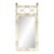 Maison Jansen Style Steel & Brass Mirror For Sale