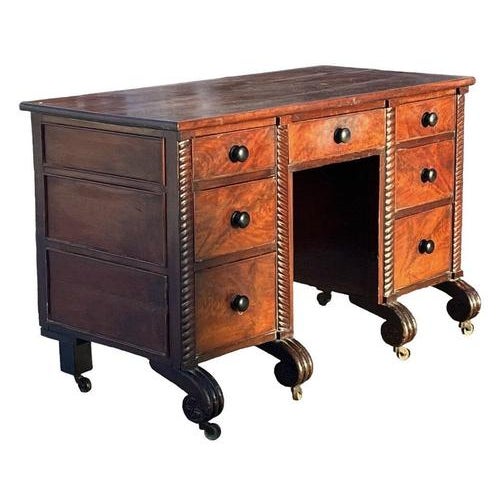 Victorian Desk in Mahogany For Sale - Image 11 of 11