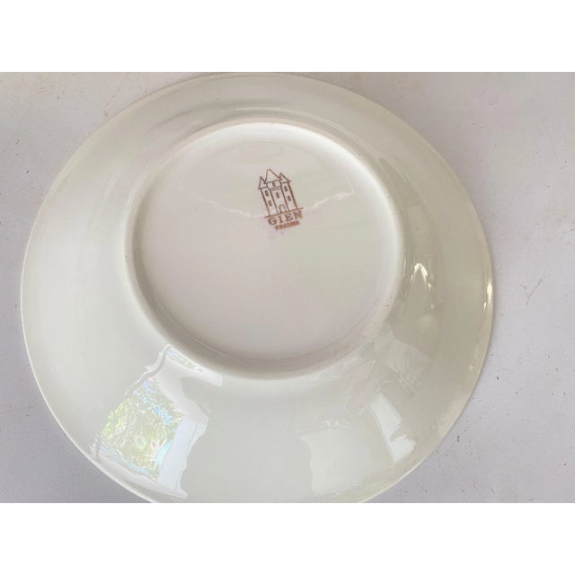 Modern 20th Century French Modernist Ceramic Plates with Geometrical Pattern Decor, Set of 4 For Sale - Image 3 of 11