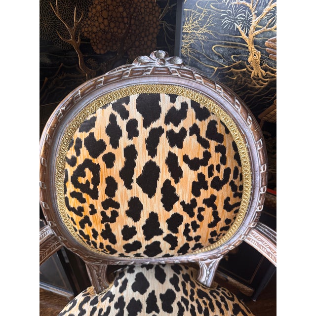 1990s Vintage Louis XVI Fauteuil Chair For Sale - Image 5 of 8