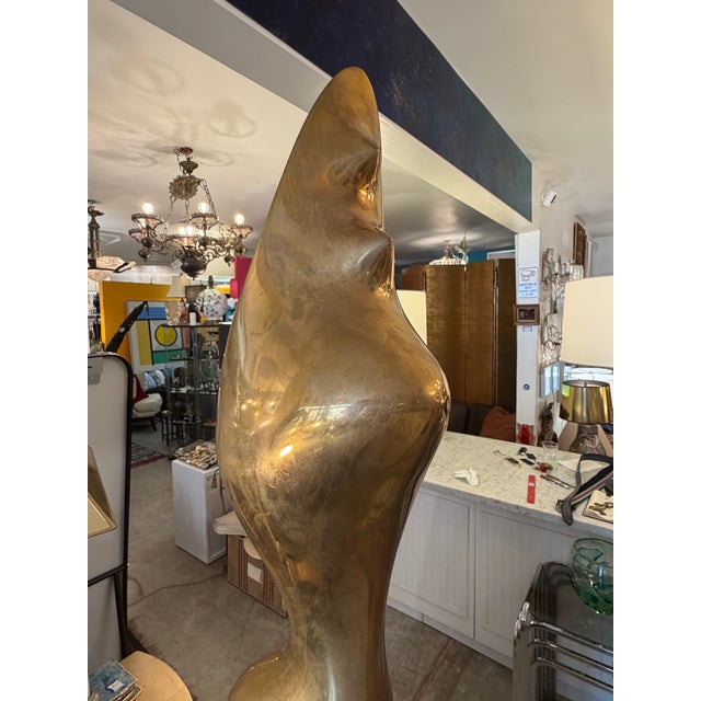 Mid-Century Modern Artist Proof Limited Edition Bronze Sculpture Signed Numbered A. P. 1/6 Style Constantin Brancusi For Sale - Image 3 of 8