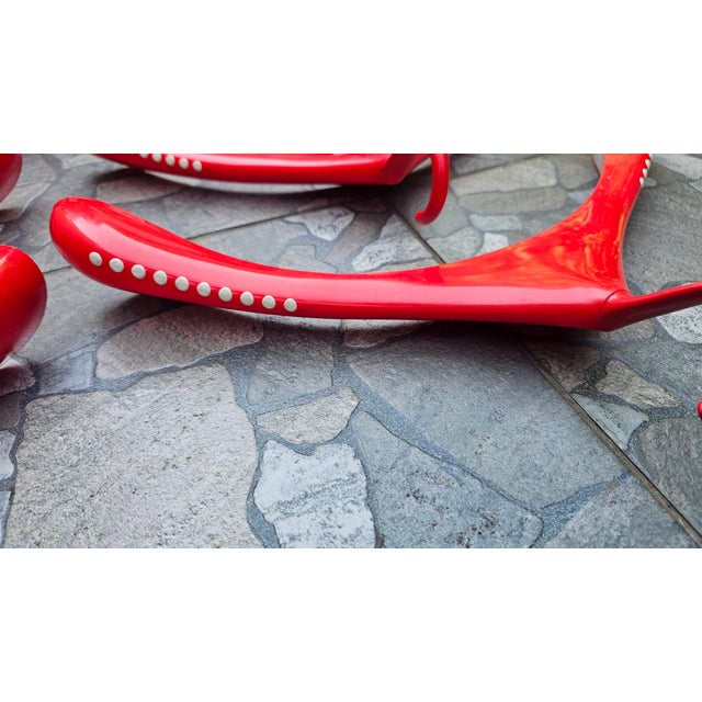 Swedish Red Hangers from Monika Mulder, 1990s, Set of 8 For Sale - Image 9 of 15