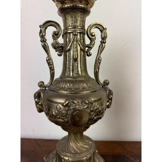 Gilt Bronze Vases with Putti, Set of 2 For Sale - Image 3 of 5