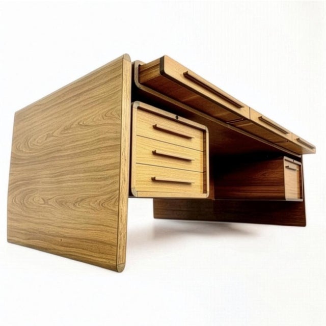 Dyrlund Mid-Century Danish Chief Desk from Dyrlund, 1960s For Sale - Image 4 of 18
