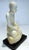 Off-white Antique Burmese Mandalay Style Alabaster Monk Statue, 18th-19th Century For Sale - Image 8 of 11