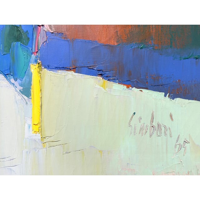 Italian Nicola Simbari 20th C. Italian Original Oil Painting Young Woman Capri 1965 For Sale - Image 3 of 6