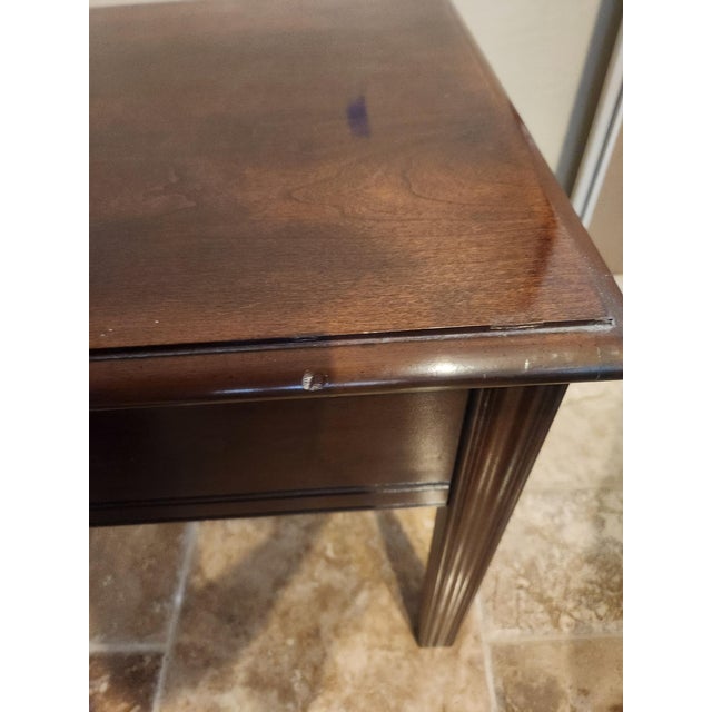 Drexel Heritage Chippendale 'Carleton Cherry' End Table - (4 Piece Set Available) 1990 For Sale In Phoenix - Image 6 of 6
