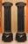 Stone Grand Scale French Louis XVI Heavy Palace Black Tesselated Marble Gilt Bronze Pedestals a - Pair For Sale - Image 7 of 7