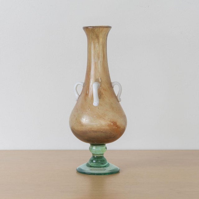 1960s Tall Italian Murano Amphora Vase For Sale - Image 9 of 9