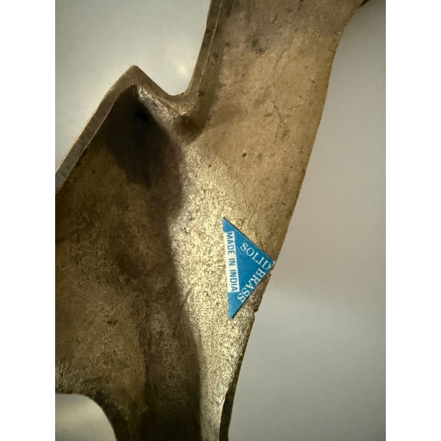 Mid-Century Modern Solid Brass Birds in Flight Wall Sculptures, Set of 3, 1960's-1970's For Sale - Image 3 of 4