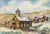 Methodist Church in Bodie California - Watercolor on Paper Delightful watercolor by California artist Rachel Bentley...