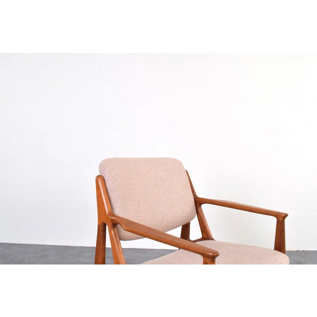 Wood Mid-Century Modern Ella Armchair in Teak and Wool by Arne Vodder for Vamo Sønderborg, 1960s For Sale - Image 7 of 13