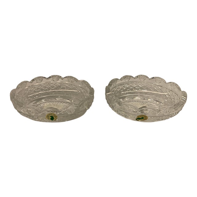 Waterford Crystal Miniature Oval Centerpiece Bowl - Pair For Sale
