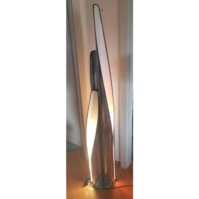 Sculptural Metal Floor Lamp with 3 Light Columns from Stilnovo For Sale - Image 6 of 9