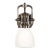 Chapman & Myers for Visual Comfort Signature Yoke Suspended Sconce in Antique Nickel with White Glass For Sale