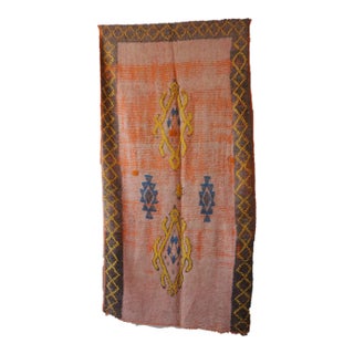 Moroccan Handmade Rug - 4'9" X 9'3" Ft For Sale