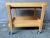 Beech serving trolley ,Hyllinge Møbler/Denmark, with 2 detachable trays and the original wheels. This piece has an...