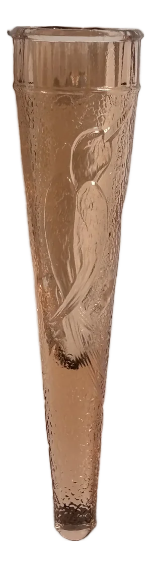 Circa 1930 Depression Glass "Woodpecker" Wall Pocket Vase