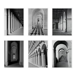 Set of 6 - 'Arches' #2 Unframed Contemporary Black and White Gallery Wall of Photographs Installation For Sale
